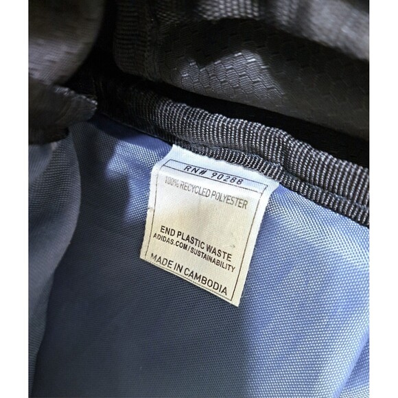 Adidas Backpack Black Load Spring Bookbag Multiple Pockets Laptop Y2K - Picture 9 of 11